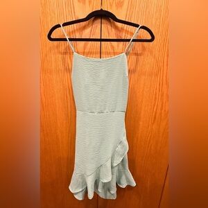 Elegant Light Green Women's Mini Dress